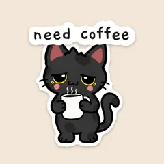 Pip & Dot GIF: “need coffee”