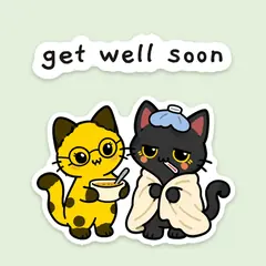 Pip & Dot GIF: “get well soon”