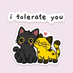 Pip & Dot GIF: “i tolerate you”