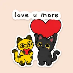 Pip & Dot GIF: “love u more”