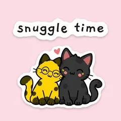 Pip & Dot GIF: “snuggle time”